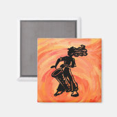 Aimant Drum Orange New York Boogie Nights (Recto/Verso)