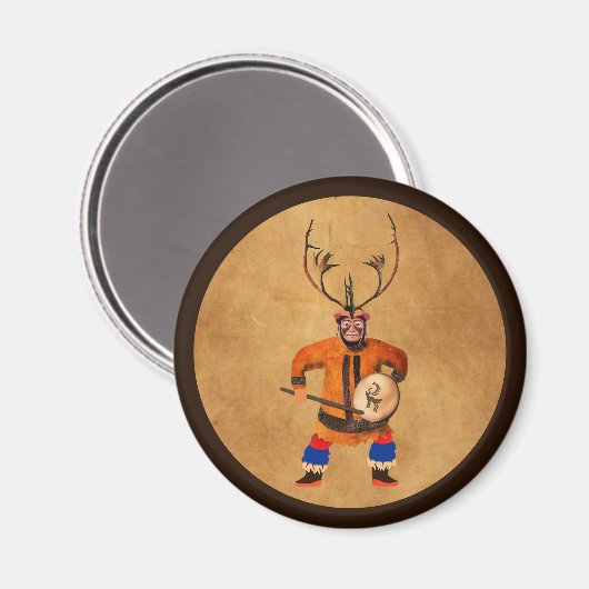 Aimant Drumming Shaman (Recto/Verso)