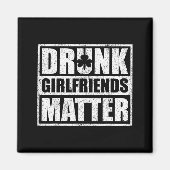 Aimant Drunk Girlfriends Funny Couple St Patricks Day 202 (Devant)