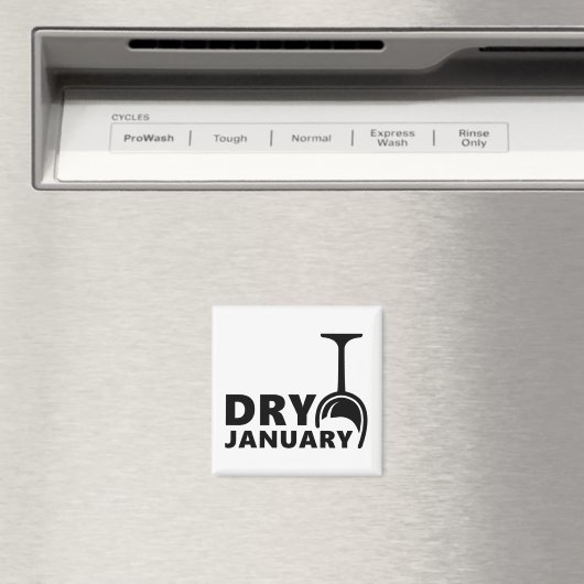 Aimant Dry january, pas d'alcool pendant un mois (In Situ (Lave-vaisselle))