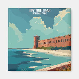 Aimant Dry Tortugas National Park Florida Vintage voyage