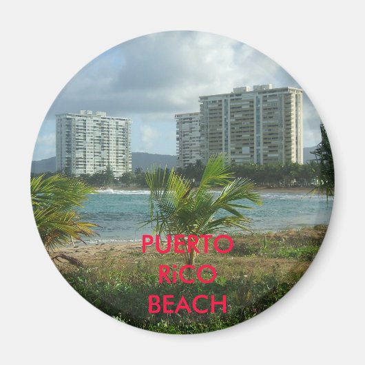 Aimant DSCF0126, Porto Rico BEACH (Devant)