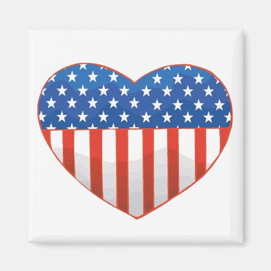 Aimant du coeur patriotique (Devant)
