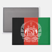 aimant du drapeau afghan (Recto/Verso)