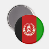aimant du drapeau afghan (Recto/Verso)