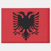 aimant du drapeau albanais (Recto)