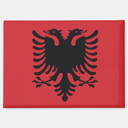 aimant du drapeau albanais (Recto)