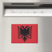 aimant du drapeau albanais (In Situ (Lave-vaisselle))