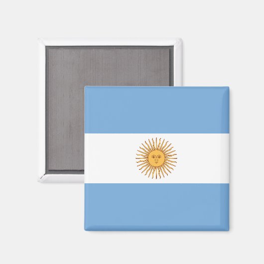 Aimant du drapeau argentin (Recto/Verso)