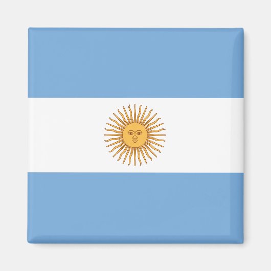 Aimant du drapeau argentin (Devant)