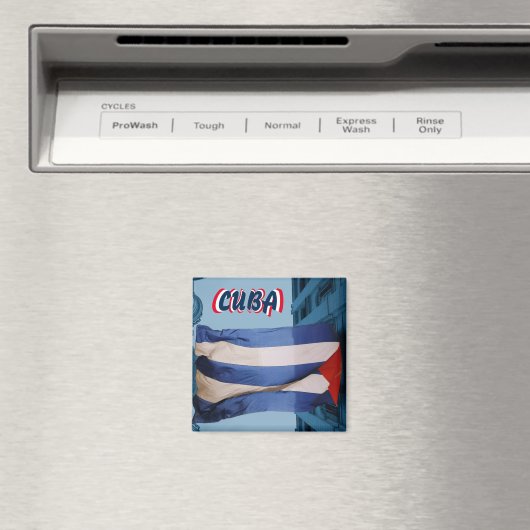 Aimant du drapeau cubain (In Situ (Lave-vaisselle))
