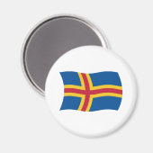 Aimant du drapeau d'Aland (Recto/Verso)