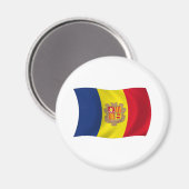 Aimant du drapeau d'Andorre (Recto/Verso)