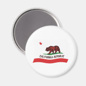 Aimant du drapeau de Californie (Recto/Verso)