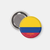 Aimant du drapeau de Colombie (Recto/Verso)