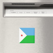 Aimant du drapeau de Djibouti (In Situ (Lave-vaisselle))