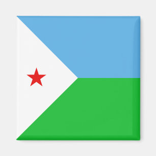 Aimant du drapeau de Djibouti