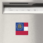 Aimant du drapeau de Géorgie (In Situ (Lave-vaisselle))