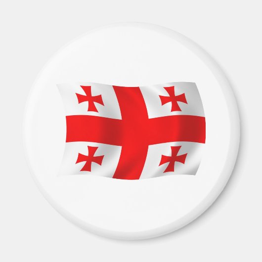 Aimant du drapeau de Géorgie (Devant)