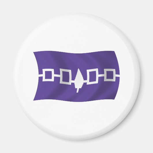Aimant du drapeau de la Confédération Iroquoise (Devant)