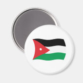 Aimant du drapeau de la Jordanie (Recto/Verso)