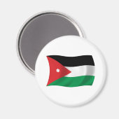 Aimant du drapeau de la Jordanie (Recto/Verso)