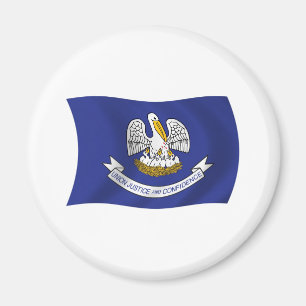 Aimant du drapeau de la Louisiane
