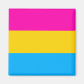 Aimant du drapeau de la Pan pride (Devant)