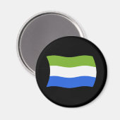 Aimant du drapeau de la Sierra Leone (Recto/Verso)