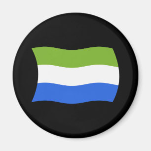 Aimant du drapeau de la Sierra Leone