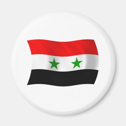 Aimant du drapeau de la Syrie (Devant)