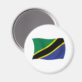 Aimant du drapeau de la Tanzanie (Recto/Verso)