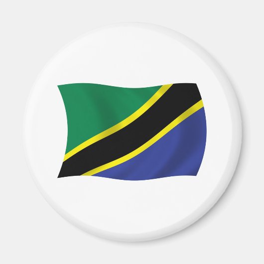 Aimant du drapeau de la Tanzanie (Devant)