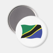 Aimant du drapeau de la Tanzanie (Recto/Verso)