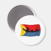 Aimant du drapeau de la tribu Clatsop (Recto/Verso)