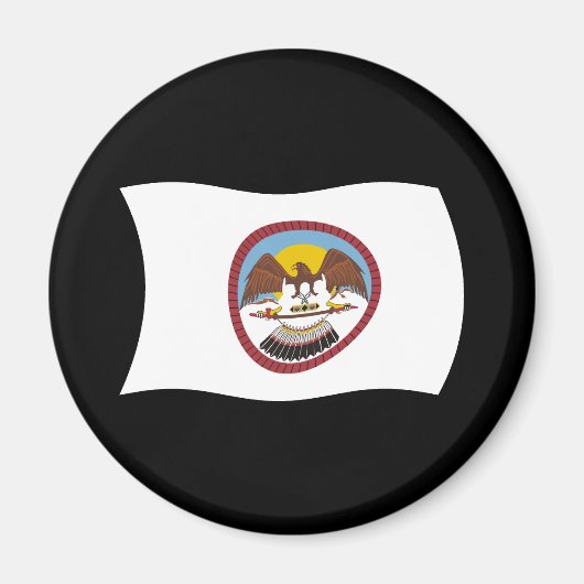 Aimant du drapeau de la tribu Ute (Devant)