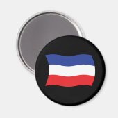 Aimant du drapeau de la Yougoslavie (Recto/Verso)