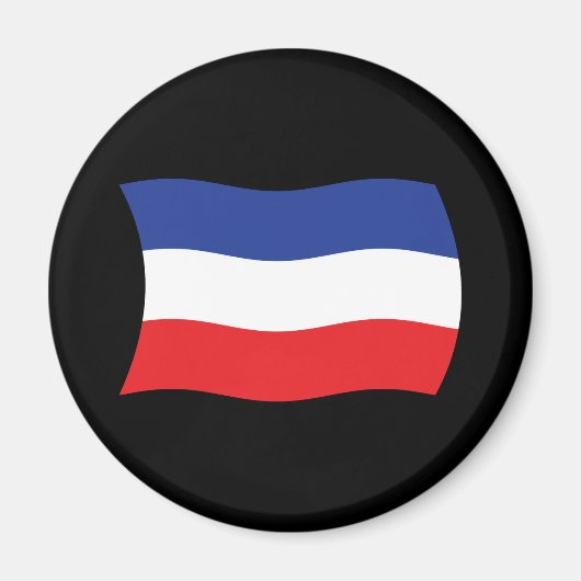 Aimant du drapeau de la Yougoslavie (Devant)