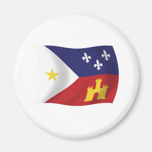 Aimant du drapeau de l'Acadiana