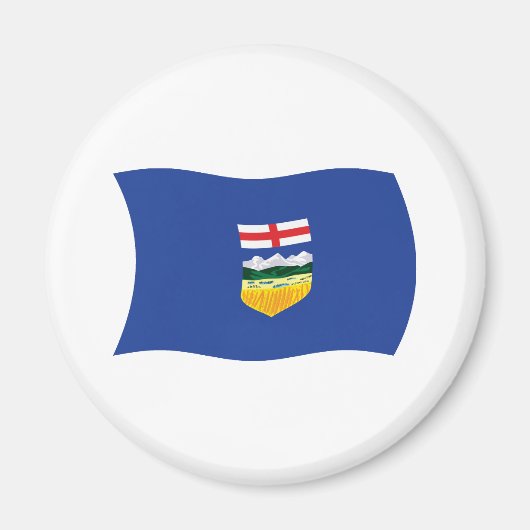 Aimant du drapeau de l'Alberta (Devant)