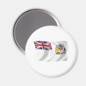 Aimant du drapeau de l'Antarctique britannique (Recto/Verso)