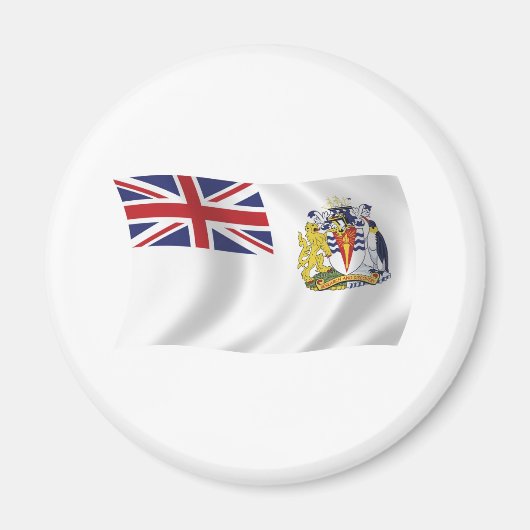 Aimant du drapeau de l'Antarctique britannique (Devant)