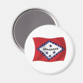 Aimant du drapeau de l'Arkansas (Recto/Verso)