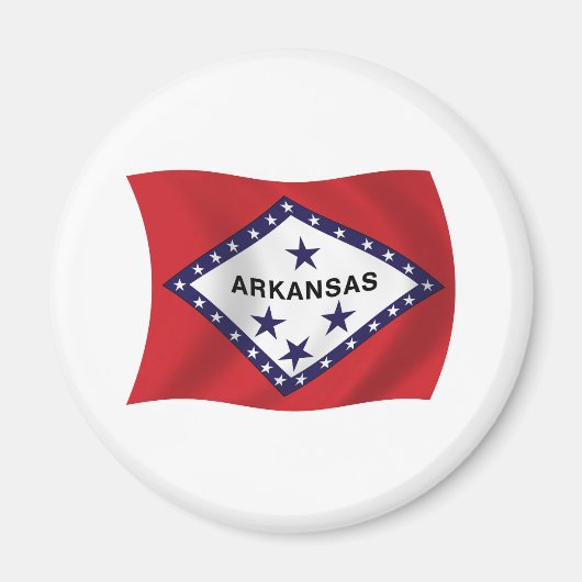 Aimant du drapeau de l'Arkansas (Devant)