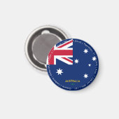 Aimant du drapeau de l'Australie (Recto/Verso)