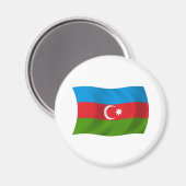 Aimant du drapeau de l'Azerbaïdjan (Recto/Verso)
