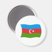 Aimant du drapeau de l'Azerbaïdjan (Recto/Verso)
