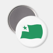Aimant du drapeau de l'espéranto (Recto/Verso)