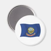 Aimant du drapeau de l'Idaho (Recto/Verso)