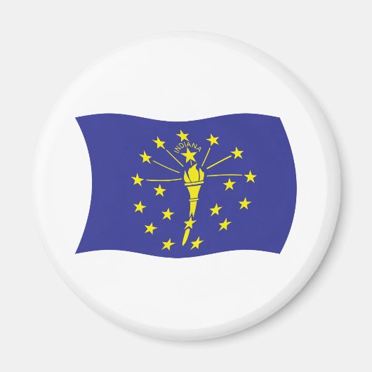 Aimant du drapeau de l'Indiana (Devant)